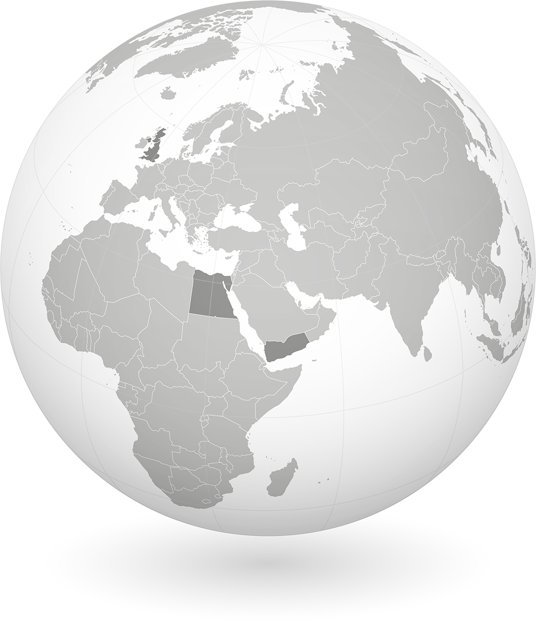 Locations globe